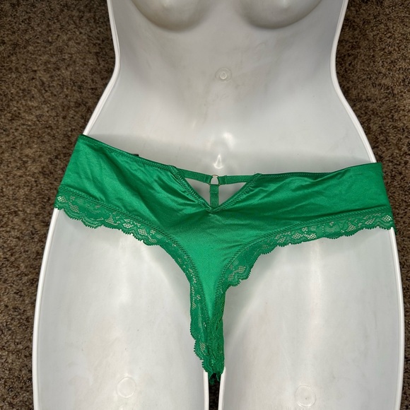 Victoria's Secret Emerald Lace Panties - Picture 5 of 7